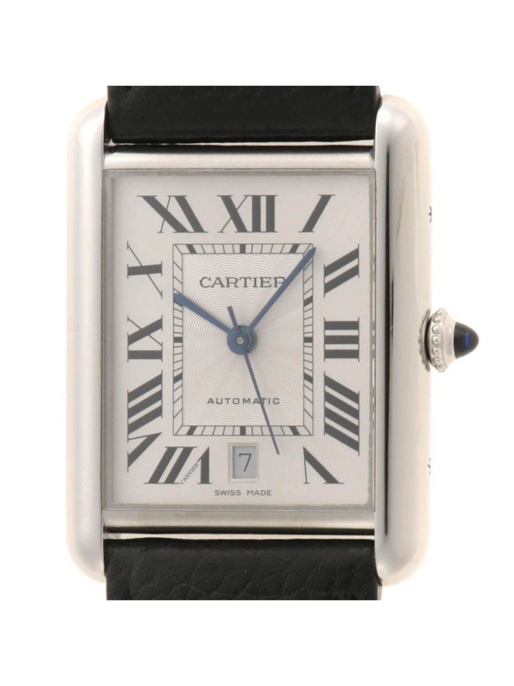 Cartier Tank Must Watch XL Stainless Steel Silver Automatic